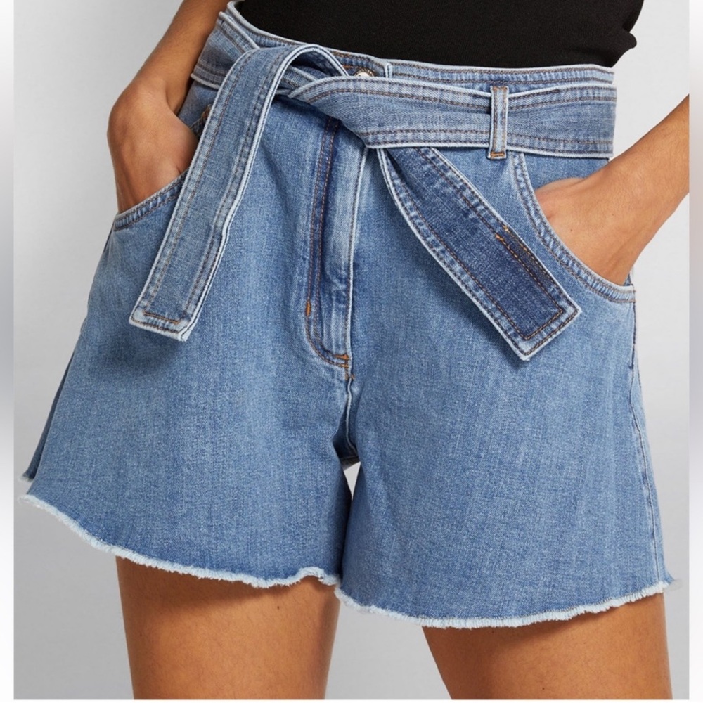 Maje High Waist Denim Blue Shorts